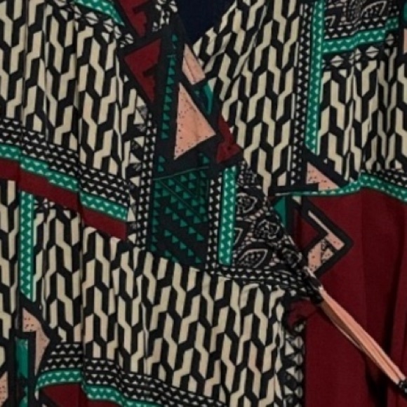 Anthropologie Multicolor Geometric Maxi Dress - Picture 8 of 12